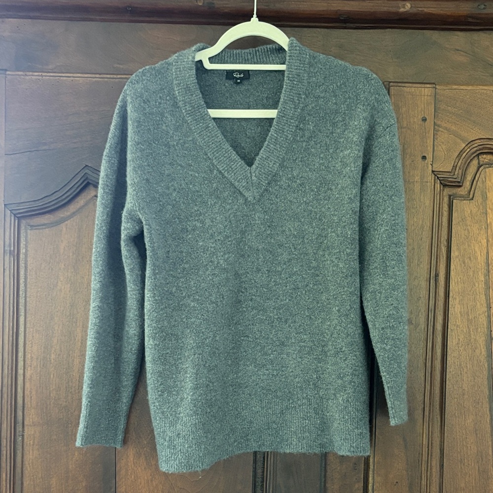 Rails Charcoal V-Neck Sweater